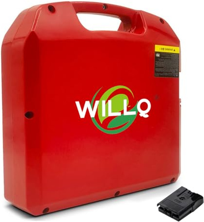 WILLQ Batterie Lithium 24V 20Ah 30Ah 40Ah 60Ah 48V 10Ah 15Ah 20Ah 30Ah pour transpalette électrique, pièces de Rechange pour Chariot élévateur,24v60ah,N/Charger