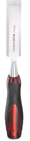 HARFINGTON Wood Chisel 1 CR-V Steel Beveled Edge Blade Wood Woodworking Tools with PVC Handle for Carving Woodworking DIY Projects