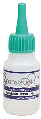 Sekundenkleber Kunststoff K 330 - HV, hochviskos/dickflüssig 20g Flasche