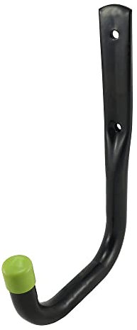Keypak ST7001H 11cm Multipurpose Garage Storage J Hook, Rust Resistant Wall Mounted Utility Tool Hanger, Black