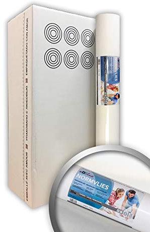 Profhome NORMVLIES 150 g Öko Renoviervlies 6 Rollen 112,5 m2 Glattvlies Malervlies glatte überstreichbare Vliestapete nachhaltig umweltschonend weiß 299-150-6-AP FSC® MIX Nr. TSUD-COC-001718-KR