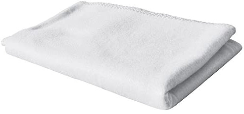 Exner Polar - Coperta in Pile Letto Singolo, 130 x 160 cm, articolo 100% poliestere, 175 g/m², colore: Bianco