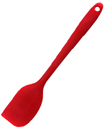 JeoPoom Espátula de Silicona, Espátulas de Cocina, Cocina Gadget, Herramientas para Hornear, para Hornear o Cocinar, No Tóxico, Antiadherente, Resistente al Calor(Rojo)