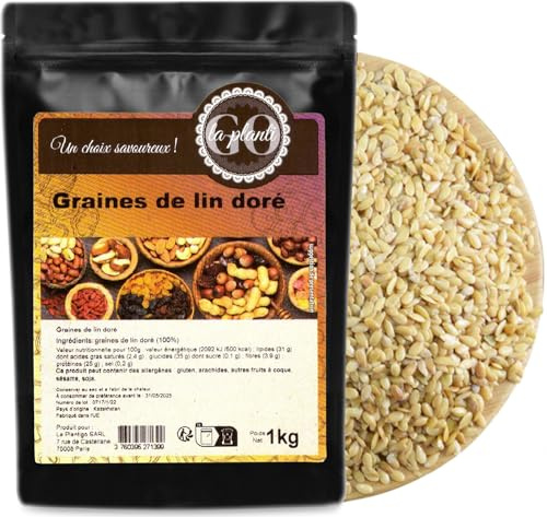 Graines de lin doré 1 kg- LA PLANTIGO