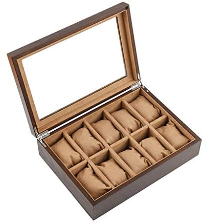 HPTHLY Aufbewahrungsbox für Ohrringe mit durchsichtiger Oberseite, Vitrine, Aufbewahrungsbox für Accessoires, Schmuckschatulle,