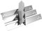 WELL GRILL 40,2cm Brennerabdeckung Gasgrills für Rösle Videro G4, G4-S, G4-S Nero, Vario+ Serie, BBQ Edelstahl Flavorizer Bars für Rösle Videro G4 Gasgrill Zubehör, 4 Stück