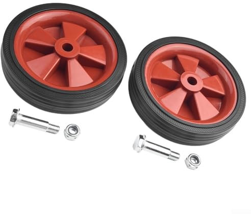 Set di 2 ruote di ricambio per compressori d'aria, antiscivolo, per compressori d'aria, resistenti, con assorbimento degli urti (12,7 cm)
