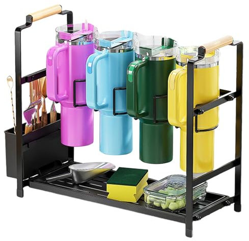 Nizer pour bouteille d'eau robuste de 1,2 l pour réfrigérateur, porte-bouteilles de vin, support antidérapant pour 4 bouteilles, solution d'économie d'espace