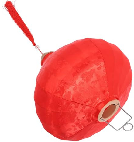 HOLIDYOYO Laterne Seide Dekorativ Hochzeitsdekor Bunt Mini Stoff Hängend Party Geformt Solar Im Freien Gartendekor Orientalisch Blau Braut- Groß Dekoration Led Papier Beflocktes Tuch Rot