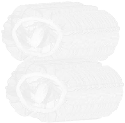 DIYEAH 100Pcs Filet de Filtre d'Évier Cuisine en Polyester Blanc, Maillage Fin, Facile à Remplacer, pour Évier et Bac à Légumes, Accessoire Anti-Bouchon Pratique