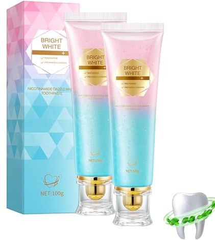 Radiant Whitening Zahnpasta, Zahnpasta Weisse Zähne, Whitening Mousse Toothpaste, Fleckenentfernung und Aufhellung, Verleiht Langanhaltende Frische (2)