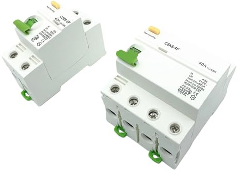 Disjoncteur différentiel 4P 63 A Type B 10KA RCCB RCD 230 V 400 V 30 mA for borne de recharge de véhicule électrique EV(A Class EM Type,4P100A300MA)