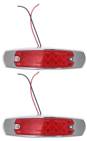 Cabilock 2 Piezas Luces LED de Gálibo para Camiones y Remolques Alta Brillantez y Durabilidad para Trailers y Rvs Protección contra Corrosión y Construcción Robusta
