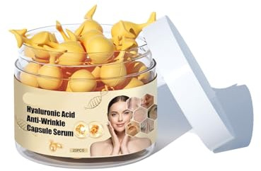 Sérum En Capsules D'acide Hyaluronique, Hydratant Doux Et Nourrissant For Le Visage, Anti-âge Et Réduction Des Ridules(3PCs)