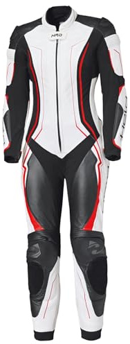 Held Ayana 3 Tuta in pelle da moto da donna da 1 pezzo, bianco/nero/rosso, 44