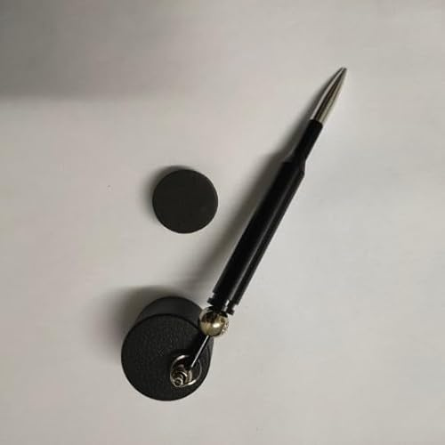 Oniissy Billard-Kreideabdeckung für Snooker-Queues, Aluminiumlegierung und Kunststoff-Kreidehalter, 10 cm Länge mit kompaktem Design, kompatibel mit quadratischer und runder Kreide, schwarz rund