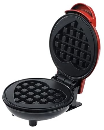 Gaufrier Multifonction En Forme De Cœur, Grille-pain Double Face For Petit-déjeuner, Appareil Cuisson Portable Facile à Nettoyer