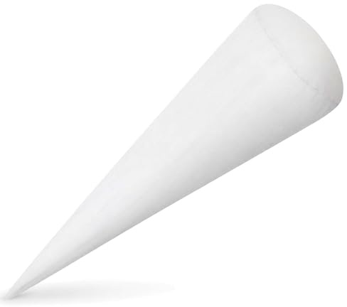 PIujsym Schultüte Kissen 70 cm Weiß, Füllkissen Inlett für Stoff-Schultütes, Schultüte Füllung für Mädchen und Jungen, passend für Rohling zur Einschulung