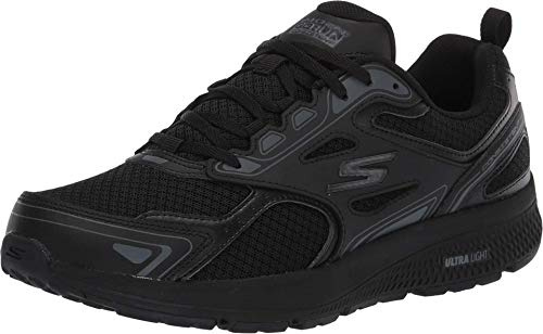 Skechers Women's Go Run Consistent Sneaker, Black, 9 Wide