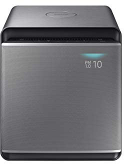 Samsung Air Purifier Cube™ AX47R9080SS/EU, Purificatore d'Aria, Wifi, Wind-Free™, Filtro 99,97%, Design modulare, 37l x 44h x 38p cm, Argento