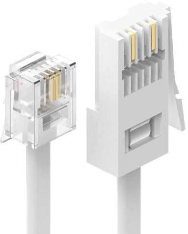 Ancable Telephone Cable Phone Cable for Landline ADSL Modem Cable 10M