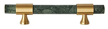 JAIOLUN123 1 Stück Marmor Schrankgriffe Küche Türgriff Schubladengriffe mit Schrauben Bogengriff,für Schlafzimmer Badezimmer Kleiderschrank (Hole distance 96mm)