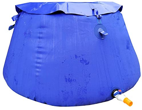 Deposito Agua 100 200 300 500 1000 2000 Litros, Bolsa de Contenedor de Tanque de Agua Plegable Deposito Agua Flexible Deposito Agua Lluvia Contenedores de Almacenamiento de Agua de Emergencia,1000L