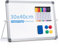Magnetic Whiteboard Abwischbar für Schreibtisch,Magnetische Tragbare Doppelseitig Beschreibbar Staffelei White Board mit Ständer(30 x 40cm)
