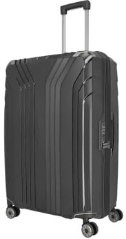 Travelite 4-Rad Hartschalen Koffer groß mit recyceltem Innenfutter, Gepäck Serie ELVAA: Stylischer Trolley mit Schutzecken + TSA Schloss, 76 cm, 102 Liter