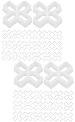 DOITOOL 2 Sätze Fliesenabstandshalter 10 Mm Nivellierklammern Für Keramikbodenfliesen Quadratische Fliesenabstandshalter Aus Kunststoff Für Die Terrasse 100 Stück * 2