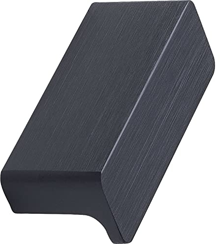 FURNIPART Griffleiste Elan LA32mm - Möbelgriff zum Anschrauben - Schrankgriff Breite 50mm, Aluminium schwarz matt