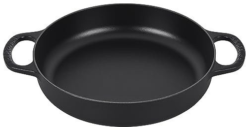 Le Creuset Signature Everyday Bratpfanne aus Gusseisen, Lakritze, 28 cm