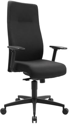 TOPSTAR Living Chairs Master 10 ergonomischer Schreibtischstuhl, Chefsessel mit bewegter Sitzfläche schwarz