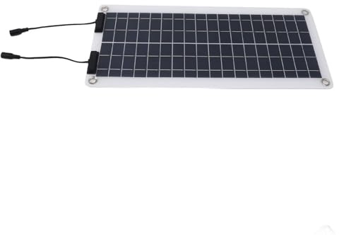 30-W-Solarpanel mit Zwei Ausgängen und Obd-Aufladung mit Rotem und Schwarzem Batterieclip. Obd-Ladegerät, Rot-schwarzer Batterieclip für Boots-Rv-Anhänger