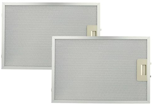 vhbw 2x Filter Metallfettfilter kompatibel mit Bosch VVA 62 E450 | 62 E350, 92 E452, 92 E350 Dunstabzugshaube - 38,8 x 26,5 x 0,9 cm, Metall