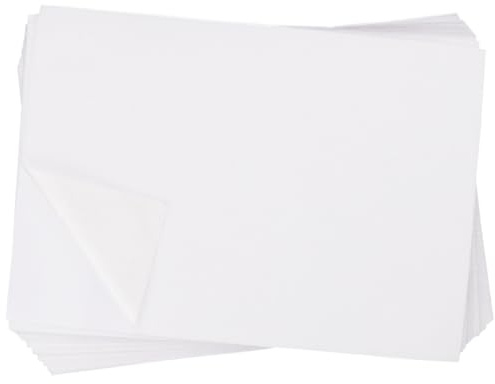 craspire 10 Stück 8.2X5.9 wasserlösliche Stickvlies-Stoffpapier, Auflösbar, Bedruckbar, Selbstklebend, Abwaschbar, A5, Stick- Und Stichmuster Zum Drucken, Zeichnen, Handmaschinensticken, Nähen