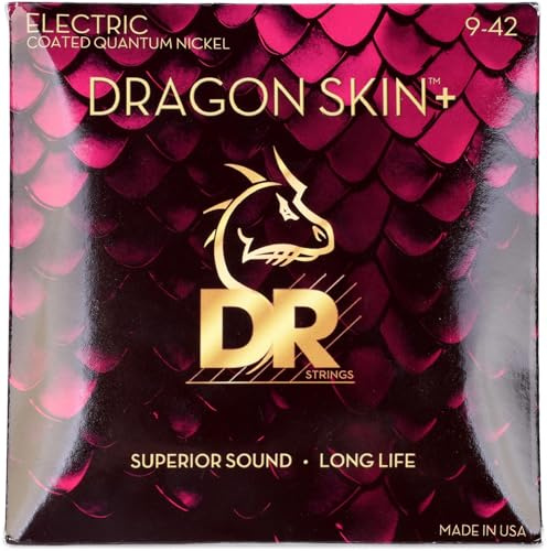 DR DEQ-9 - Corde per chitarra elettrica DRAGON SKIN+™ 09-42 - corde per chitarra elettrica