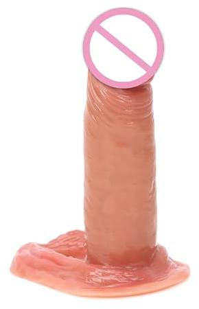 Kutocesy Penishülle mit Penis Ring Realistische Dildo Hülle mit Venenstruktur Sexspielzeug Sleeve für Männer Penisverlängerung Erotisches Extrem Sex Toy für Paare (L)