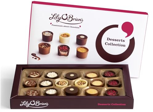 Lily O'brien's White, Dark Chocolate Gifts Birthdays for Him & Her | Get Well Soon Gifts for Women | Christmas | Valentines (One Size, Lily Dessert 210g)