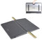 KMINA – Folding Threshold Ramp for Wheelchairs (1.5 Height), Anti-Slip Surface, 600 lb Capacity, Portable Design with Handle and Case