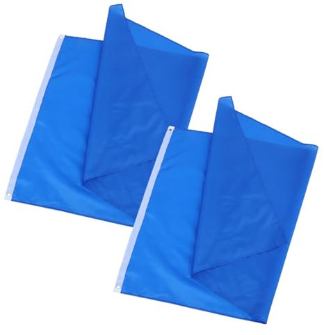 TIDTALEO 2stücke Einfarbige Paradeflagge Aus Polyester Mit Schlaufe Für Sportveranstaltungen Im Freien Party Und Gartendekorationen Diy-blankoflagge