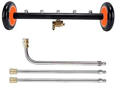 TRELVEX Nettoyeur de châssis de 18 Pouces avec 3 exwands 4000 PSI pour Le Nettoyage des Surfaces de Balai à Eau pour allées extérieures, Bords de piscines et Cours