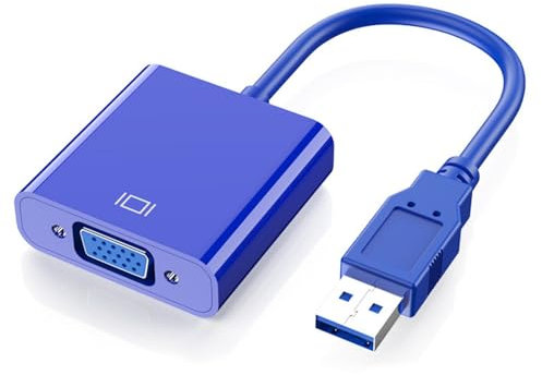 HAISENG Cavo adattatore video da USB 3.0 a VGA per un facile collegamento a schermi e desktop estesi