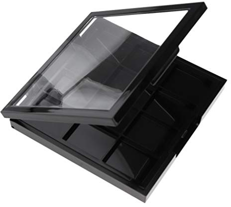 Quadratische leere Make-up-Lidschatten-Palette, Rouge, Lipgloss, Puder, DIY-Koffer, 12 Gitter