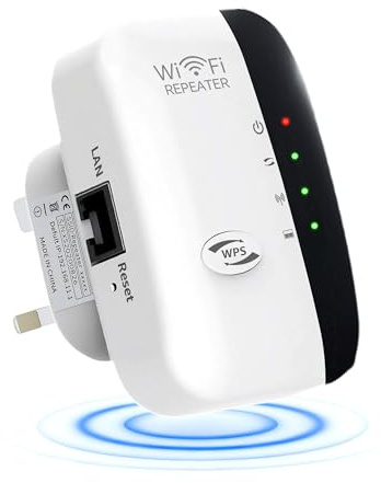Ouxonix 2026 WiFi Extender, WiFi Booster, WiFi Repeater UK Plug | Internet Booster for Home, with Ethernet Port, Covers Up to 3650 Sq. ft & 45 Devices, WiFi Signal Booster, Quick Setup,White