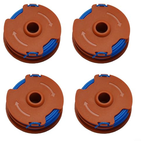 Grass Trimmer Spool& Lines, Replacement Spools Lines for Mac-Allister MGT35025/MGT45028/MGT60030 Models(4 Pack)