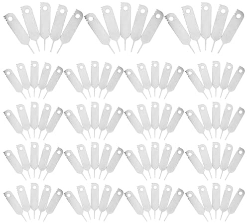 WATIIFUFU 400pcs Sim Pin Ejector Phone Tray Ejector Pin Needle Sim Card Removal Tools Card Extractor Removal Remover Silver