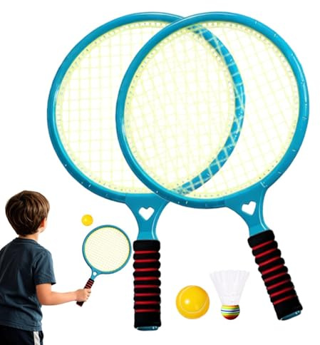 Badminton racket för barn | sport tennis leksak, utomhus badminton set | för camping, skola, park, trädgård, bakgård, terrass, lekplats, familjesammankomster och födelsedagsfest