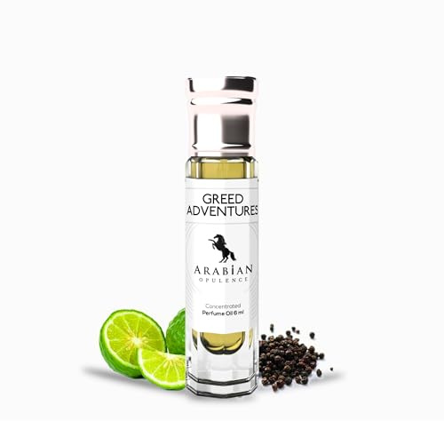 Arabian Opulence FR265 Roll-on Parfümöl | Konzentriertes Parfüm Körperöl | Langanhaltendes Parfüm auf Ölbasis für Männer | Reisegröße Alkoholfreies weiches Parfümöl Fläschchen (6ml)