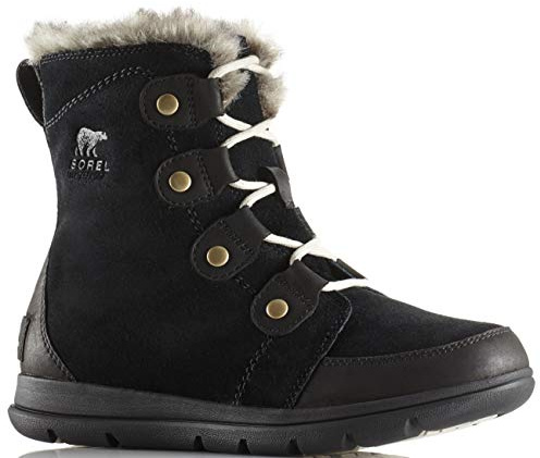 Sorel Damen-Winterstiefel, SOREL EXPLORER JOAN, Schwarz Black X Dark Stone, Gr. 41 EU